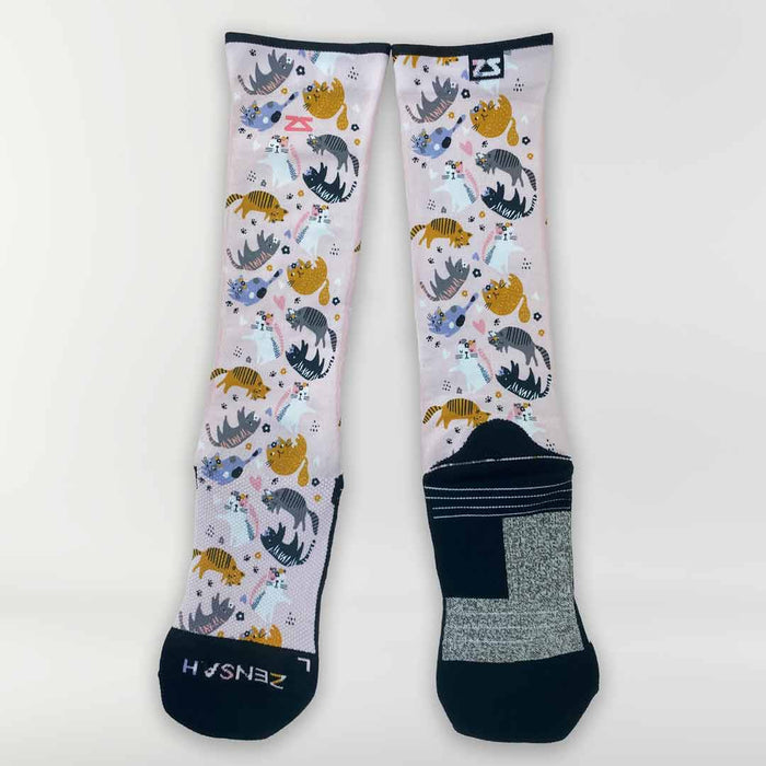 Cats Compression Socks (Knee-High)Socks - Zensah