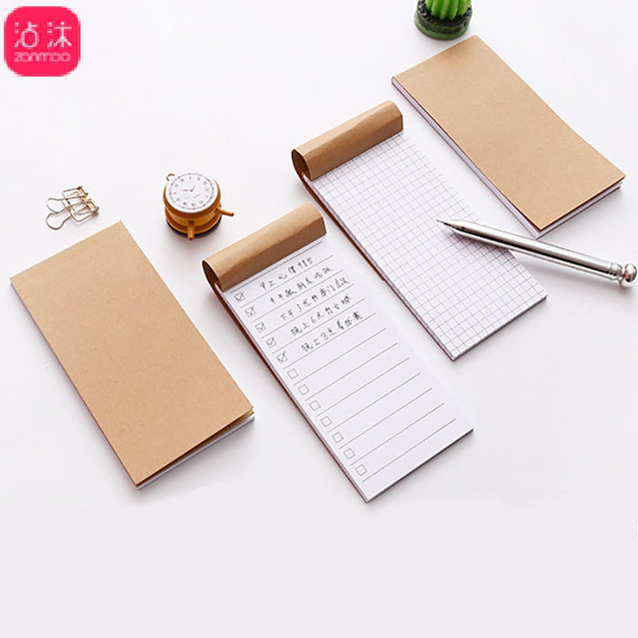 Pocket Kraft Paper Memo Pad Notepad Stationery Scrapbooking Memo Notes To Do List Tear Checklist Note Pad
