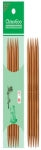 ChiaoGoo - 8" Double Point Needles, Patina (Stained Bamboo)