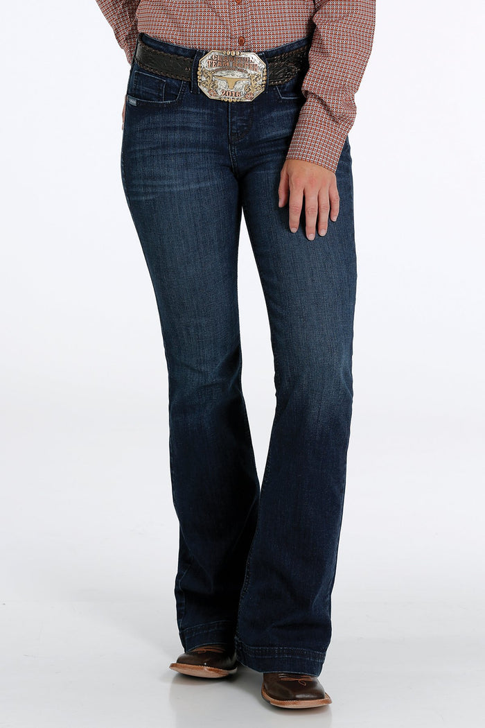 Cinch Women's Lynden Slim Trouser in Moonlight Wash
