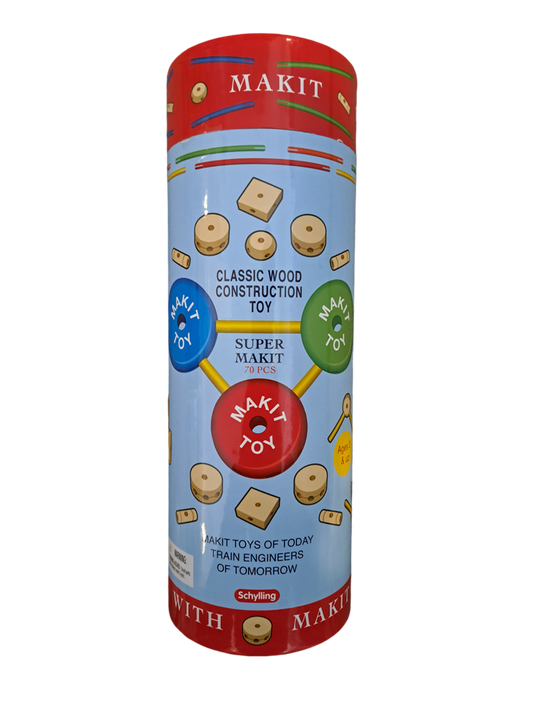 Classic Wood Construction Toy - Super Makit