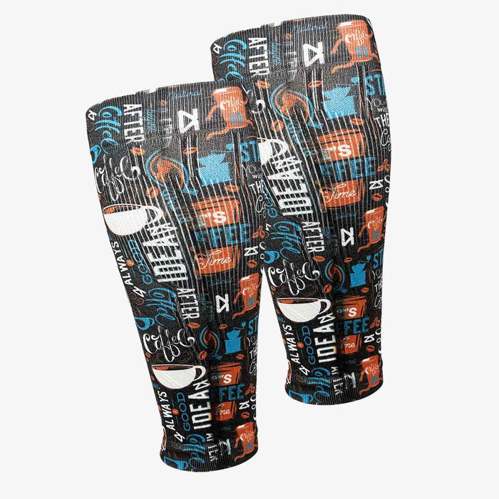 Coffee Doodle Compression Leg SleevesLeg Sleeves - Zensah