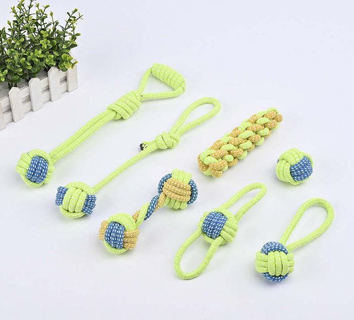 Cotton Rope Ball Dog Toy – Durable Chew & Fetch Toy for Dogs