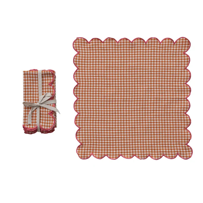 Cotton Scalloped Napkins