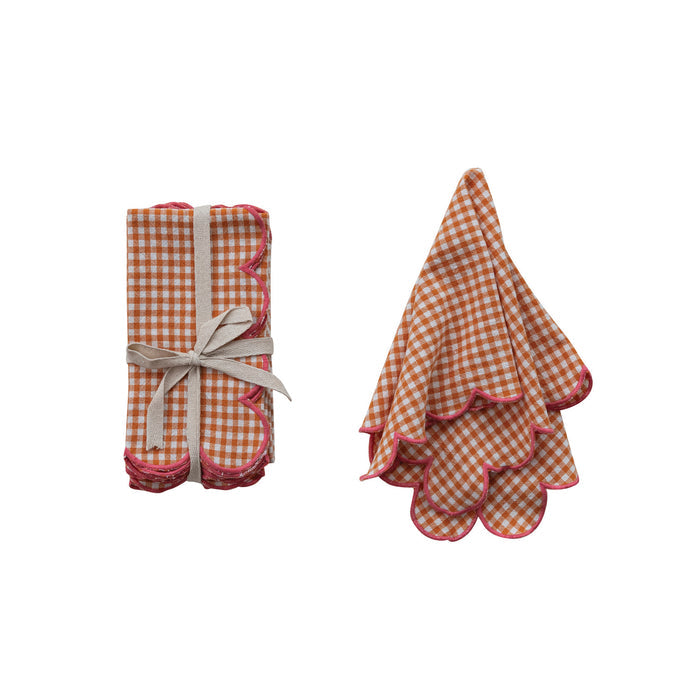 Cotton Scalloped Napkins