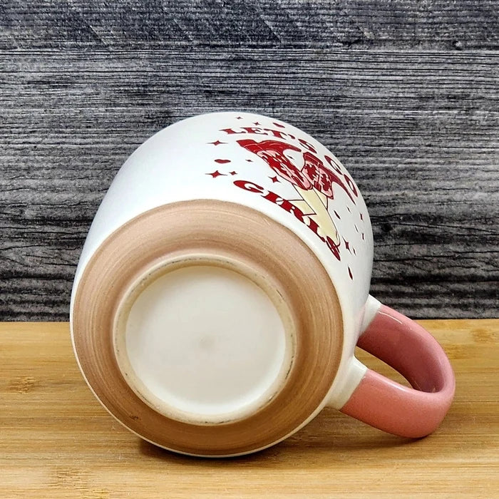 Country Western Coffee Mug Pink Southwest Cowgirl Ceramic Tea Cup Blue Sky 18oz