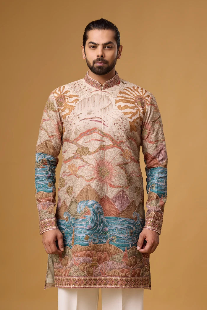 Premium Regal Kurta Pajama Set for Men – Festive Wear | Mahavir NX