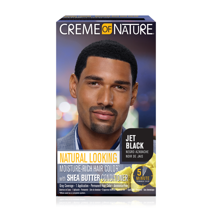 Creme of Nature Men Natural Looking Moisture-Rich Liquid Hair Color With Shea Butter Conditioner