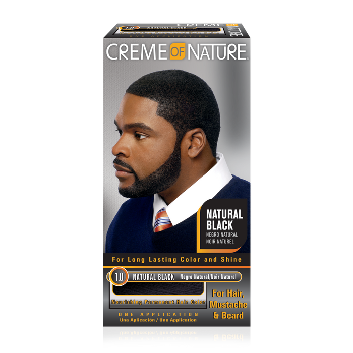 Creme of Nature Men Nourishing Permanent Gel Hair Color 1.0 Natural Black