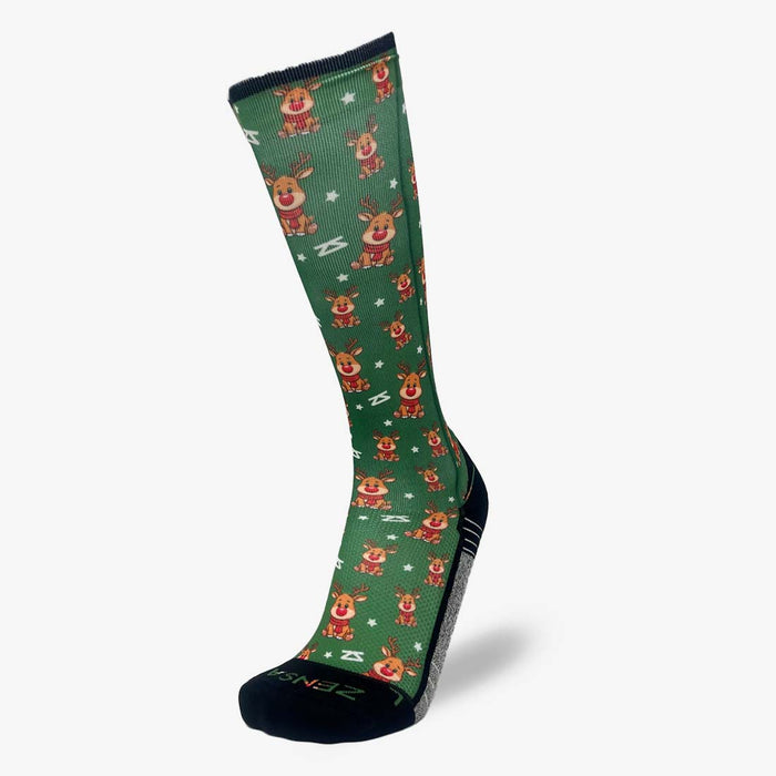 Cute Reindeers Compression Socks (Knee-High)