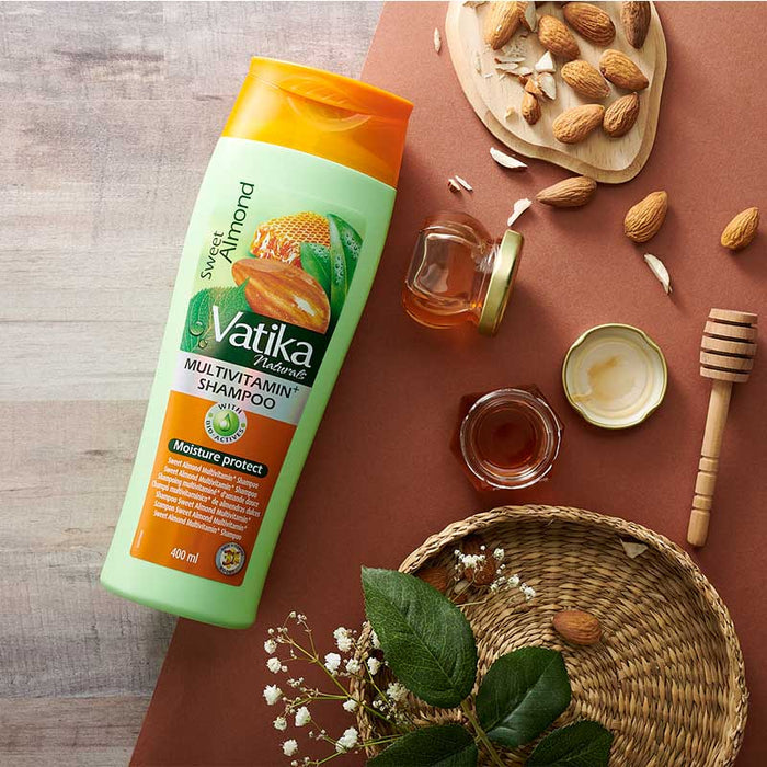 Dabur Vatika Naturals Almond Multivitamin+ Shampoo 400ml