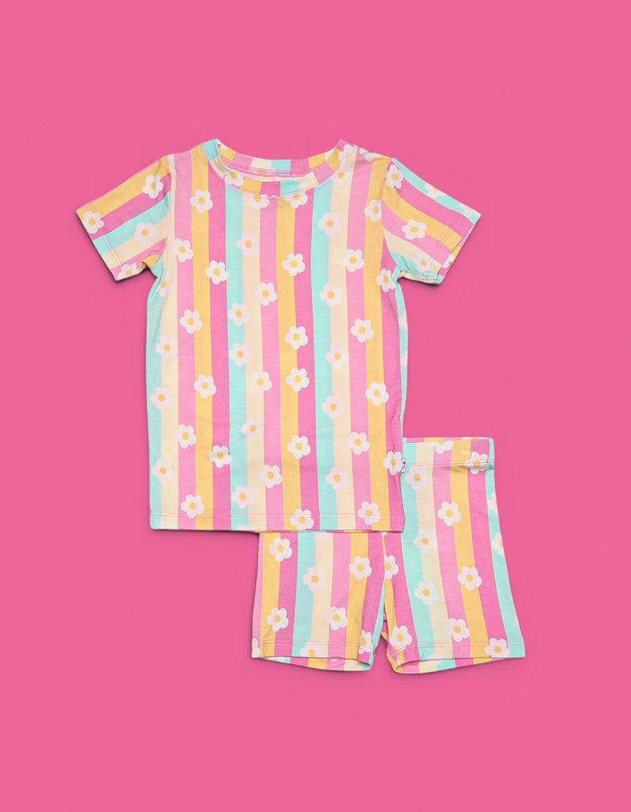DAISY STRIPE DELIGHT DREAM SHORT SET