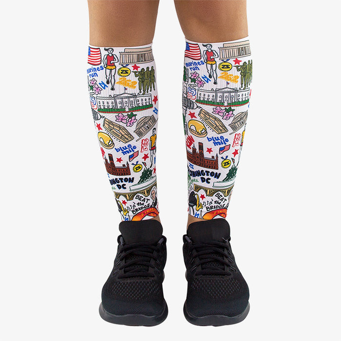 DC Doodle Compression Leg SleevesLeg Sleeves - Zensah