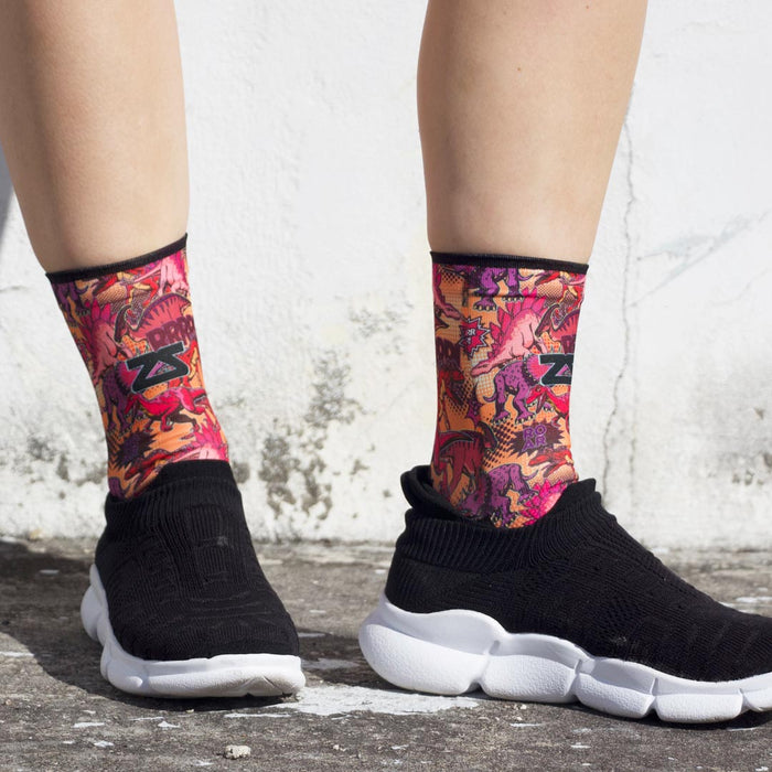 Dino Comic Socks (Mini-Crew)Socks - Zensah