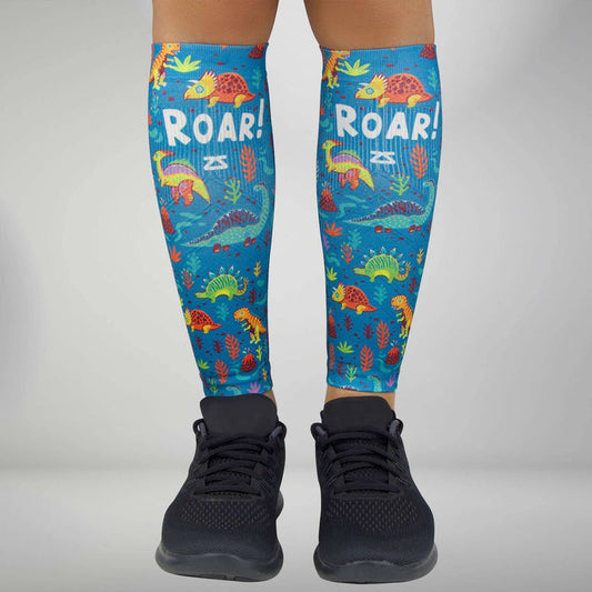 Dinosaurs Compression Leg SleevesLeg Sleeves - Zensah