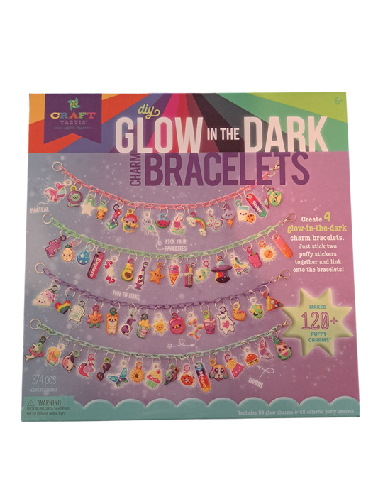 DIY Glow in the Dark Charm Bracelets