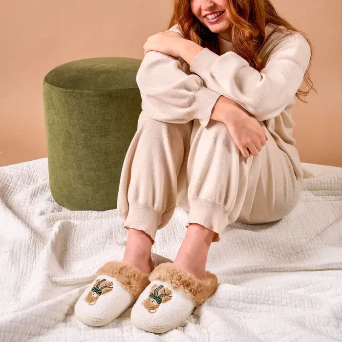 Dreamy Daze Slippers - Teddy Bear