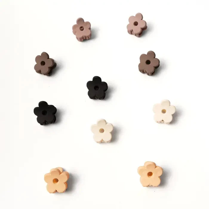 Ellie Rose Mini Flower Clip - Set of 10