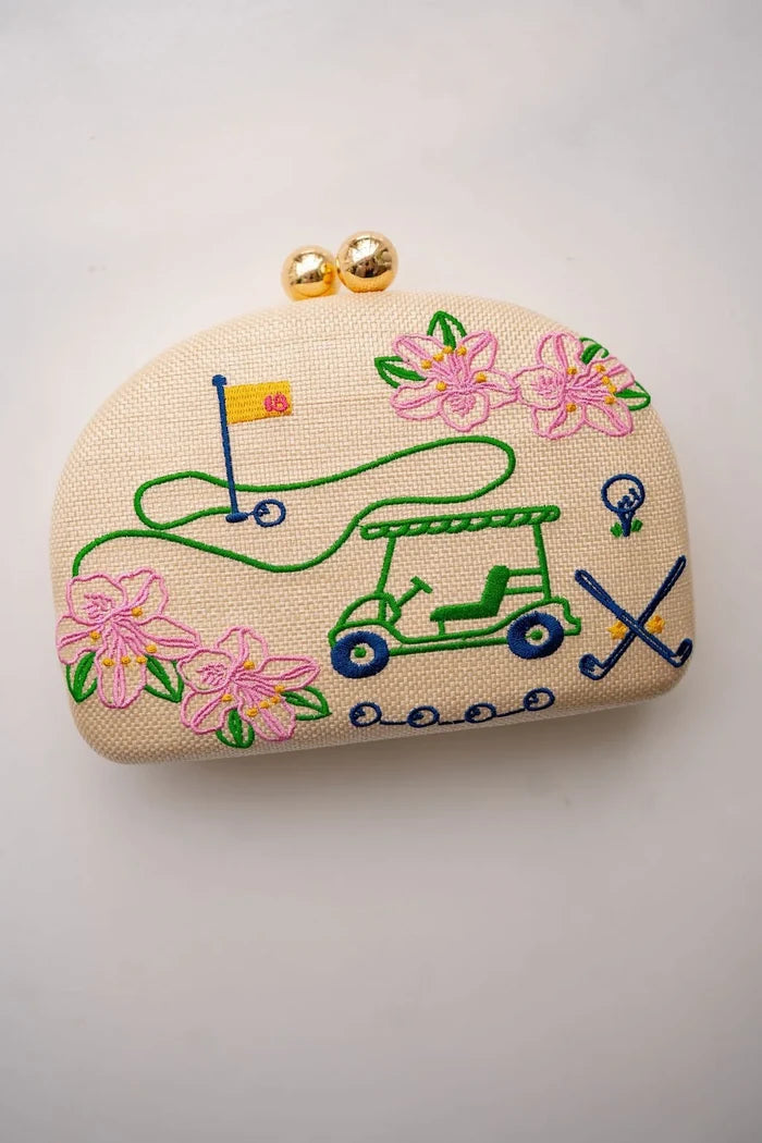 Embroidered Golf Clutch