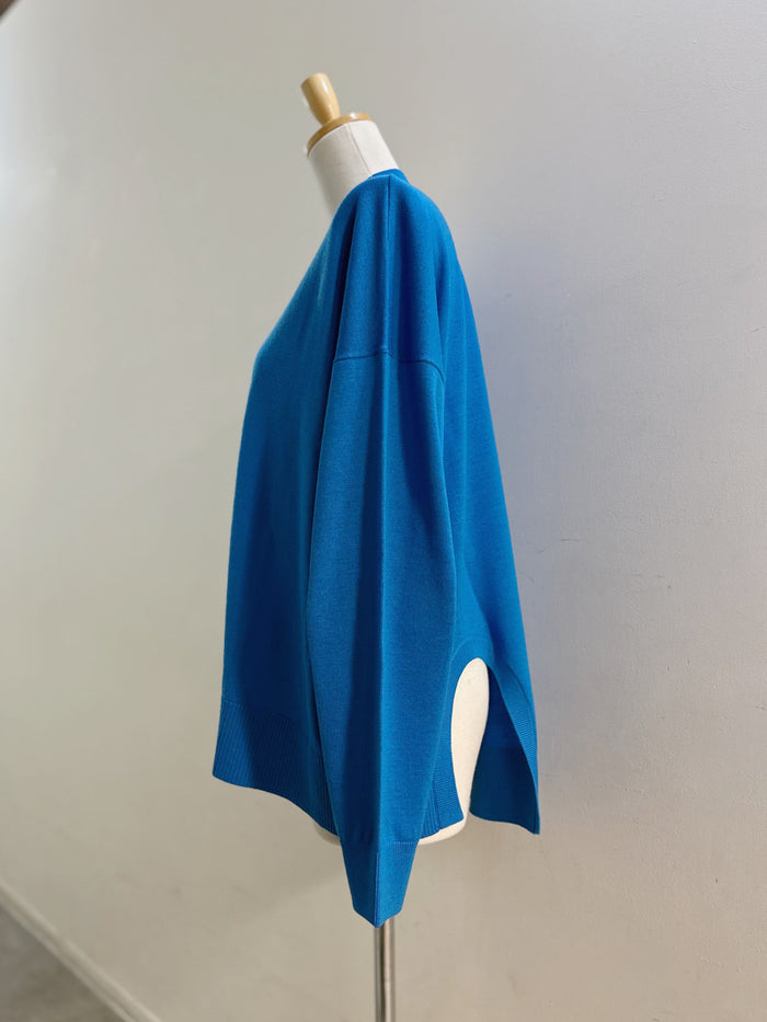 ENFOLD U-SLIT BOX PULLOVER