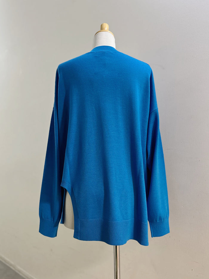 ENFOLD U-SLIT BOX PULLOVER