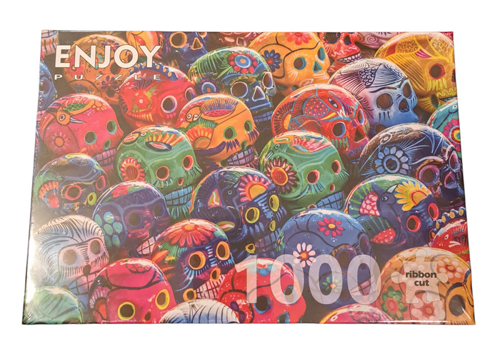 Enjoy Puzzle 1000 pcs - Colourful Skulls
