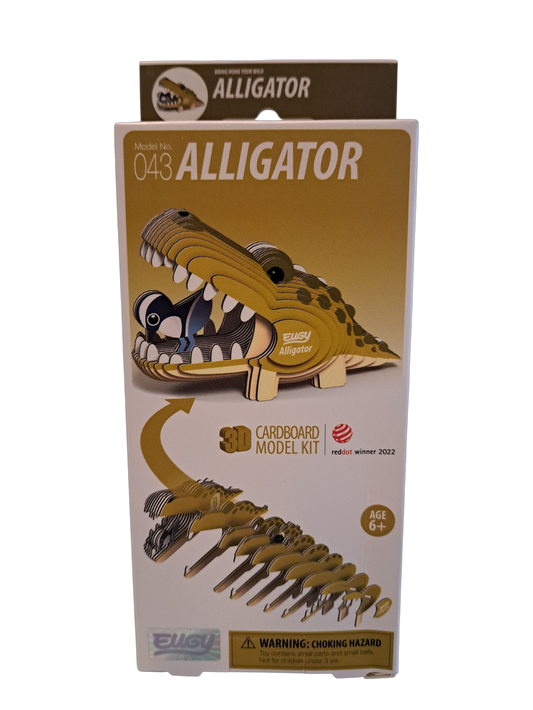 Eugy 3D Cardboard Model Kits - Alligator