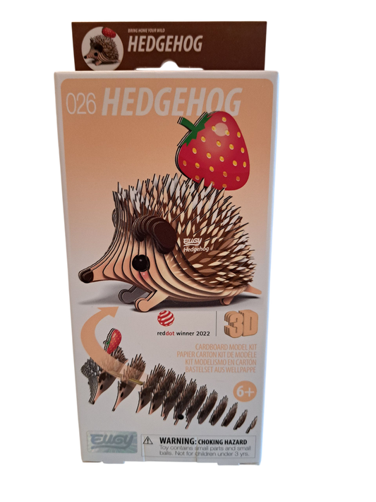 Eugy 3D Cardboard Model Kits - Hedgehog
