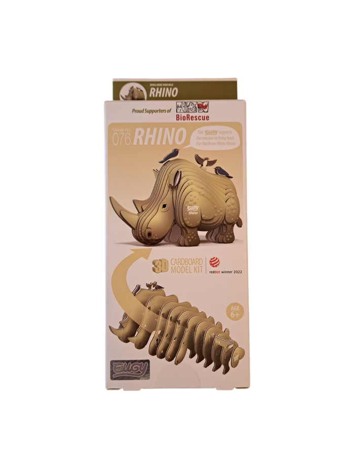 Eugy 3D Cardboard Model Kits - Rhino