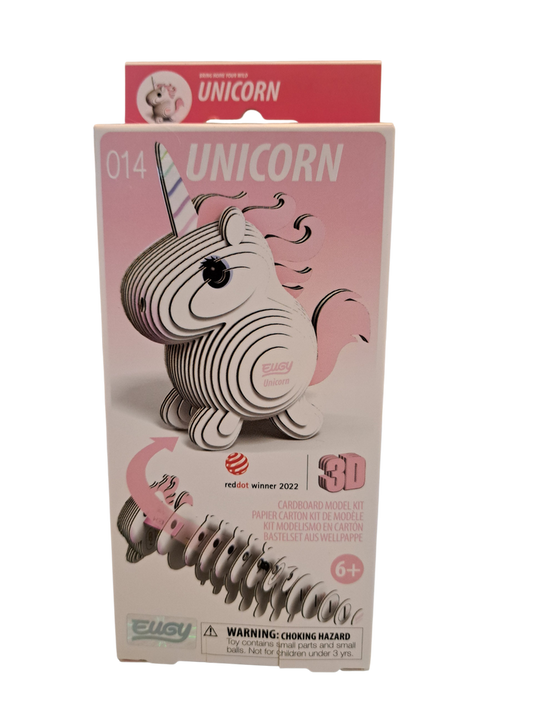 Eugy 3D Cardboard Model Kits - Unicorn