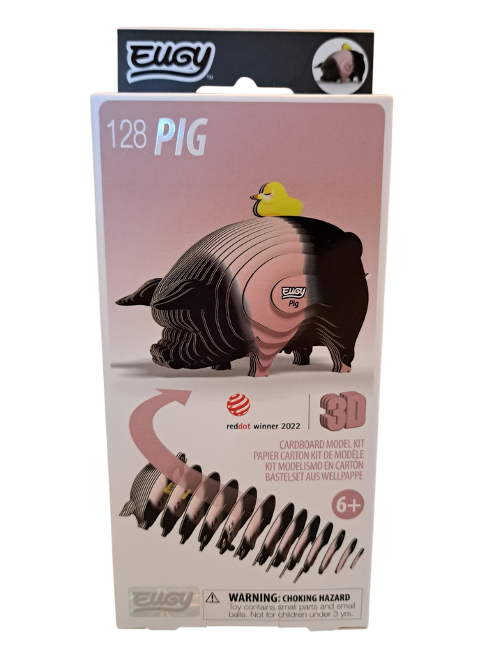 Eugy 3D Cardboard Model Kits -Pig