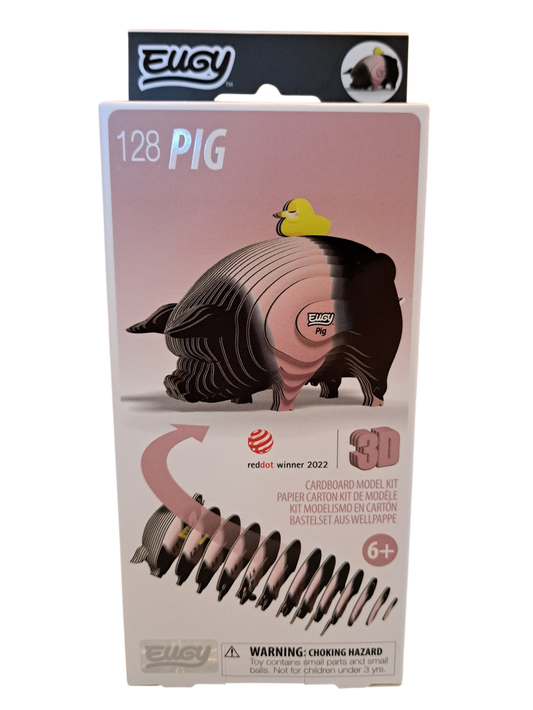 Eugy 3D Cardboard Model Kits -Pig