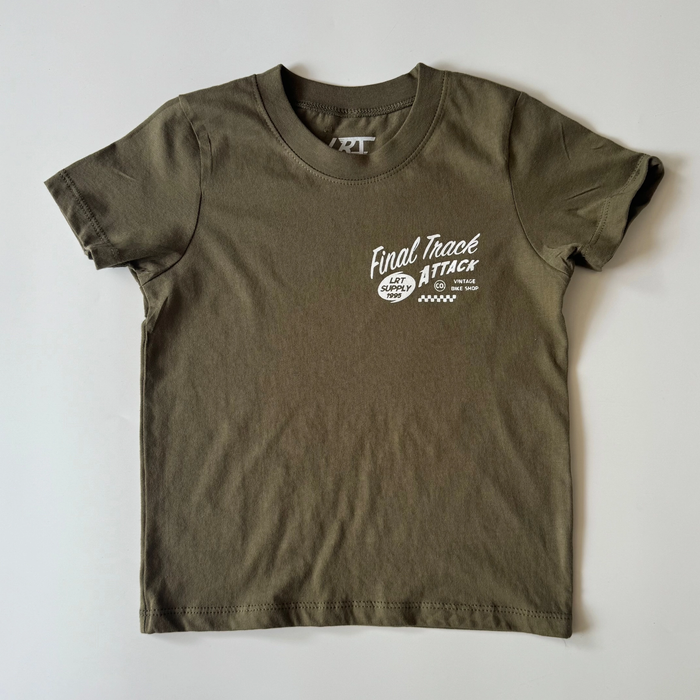 Final Track Attack Tee - Military Green