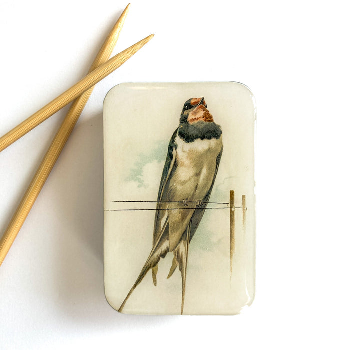 French Swallow Notions Tin - Large