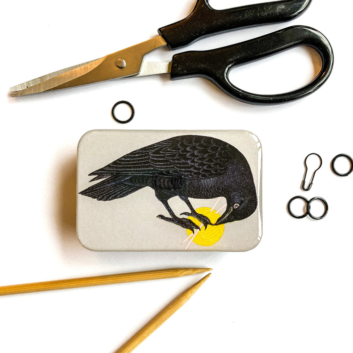 Yarn Crow Notions Tin - Large