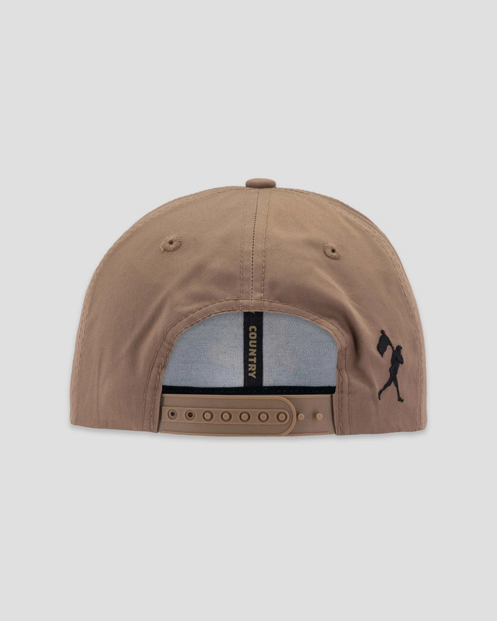 Fishing Club Patch Rope Cap - Brown