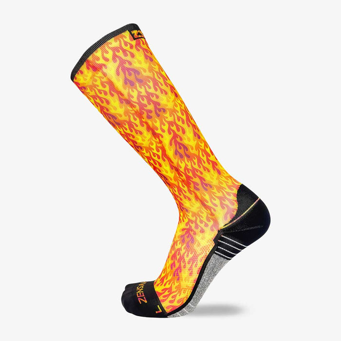 Flames Compression Socks (Knee-High)Socks - Zensah