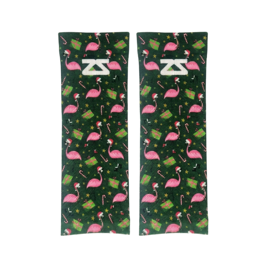 Flamingo Santas Compression Leg Sleeves