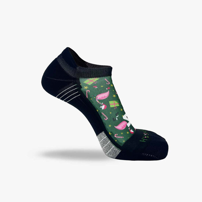 Flamingo Santas Running Socks (No Show)Socks - Zensah