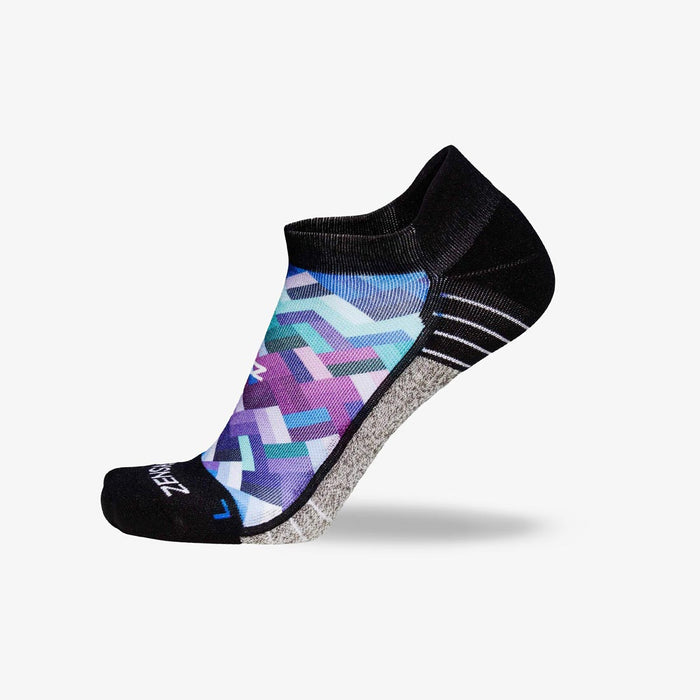 Geo Waves Socks (No-Show) - Zensah
