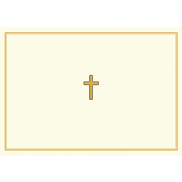 Gold Cross Note Cards