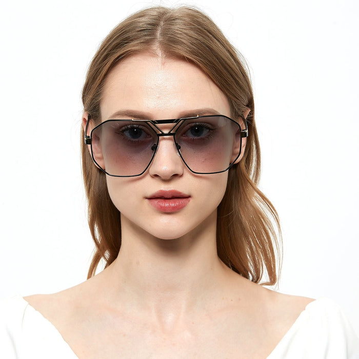 MINCL/New Style 2019 Luxury Brand Designer Sunglasses Men Women Vintage Oversized Glasses Man  NX