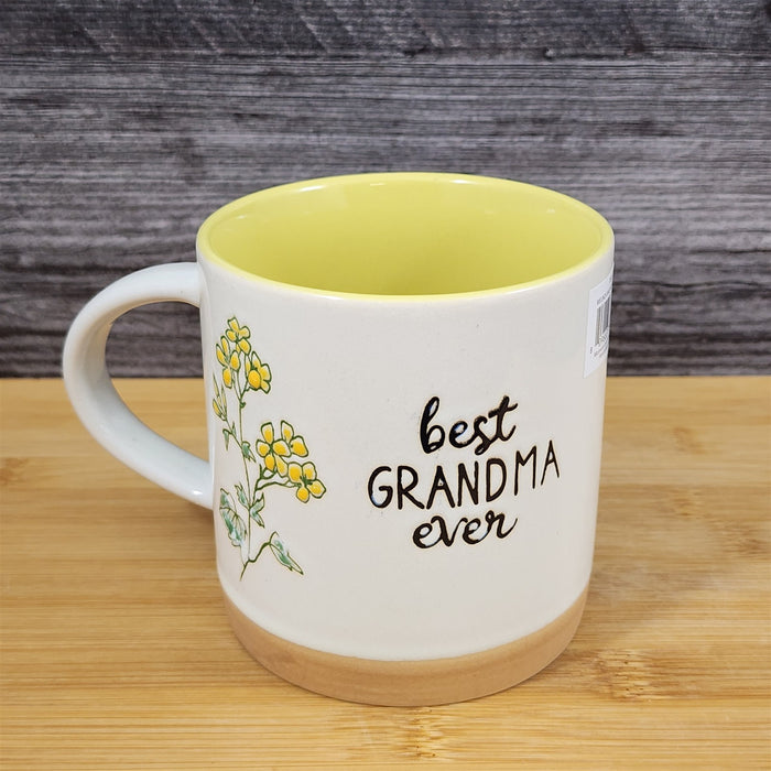 Grandma Nana Coffee Mug Tea Cup With Yellow Daises by Blue Sky 18oz