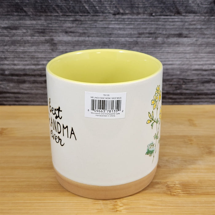 Grandma Nana Coffee Mug Tea Cup With Yellow Daises by Blue Sky 18oz