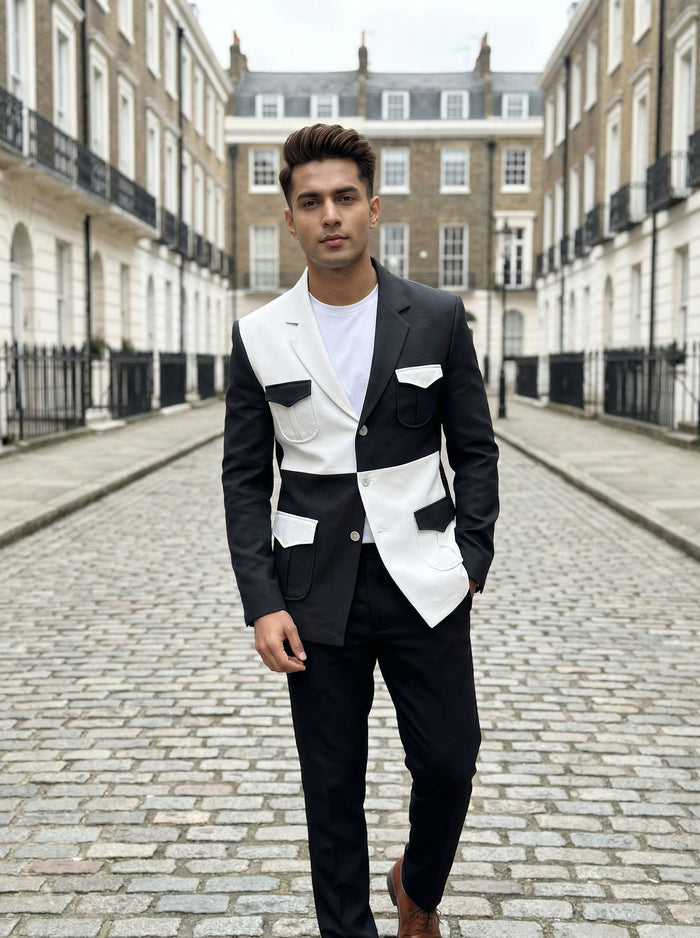 Buy white designer blazer men