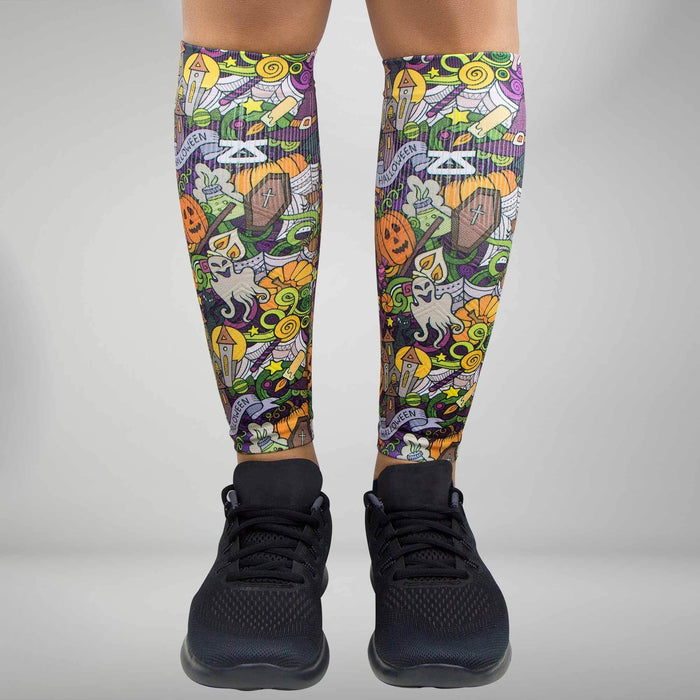 Halloween Collage Compression Leg SleevesLeg Sleeves - Zensah