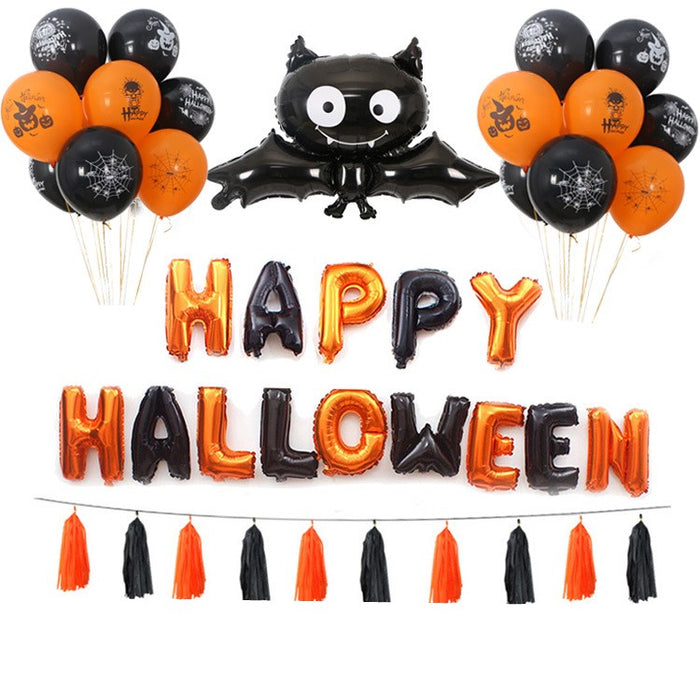 Halloween Pumpkins Balloon Decoration Bat Helium Balloons