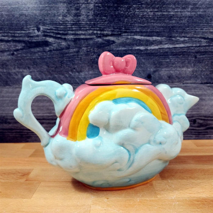Hello Kitty and Unicorn Mystical Teapot Ceramic by Blue Sky Embossed Decor