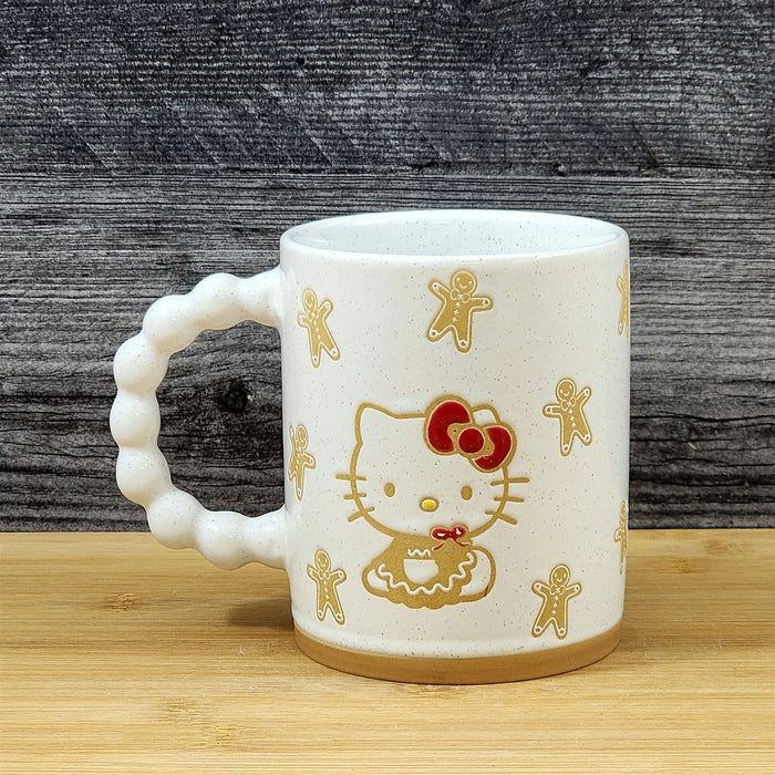 Hello Kitty Christmas Coffee Mug Gingerbread Blue Sky Ceramic Holiday Cup 16oz