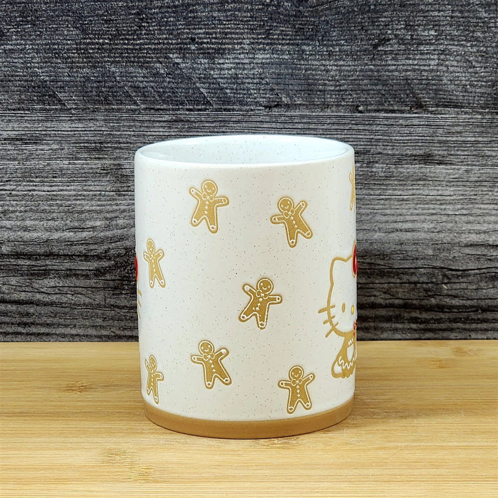 Hello Kitty Christmas Coffee Mug Gingerbread Blue Sky Ceramic Holiday Cup 16oz